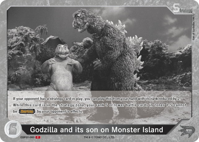 Godzilla and its son on Monster Island